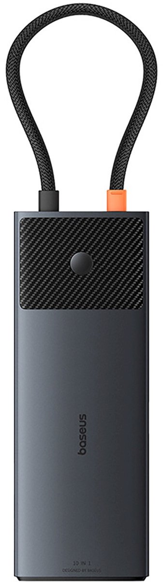 Baseus hub usb c metal gleam ii 2 orig - Baseus Hub Metal Gleam II 10-In-1 Voor Laptops En USB-C Dockingstation