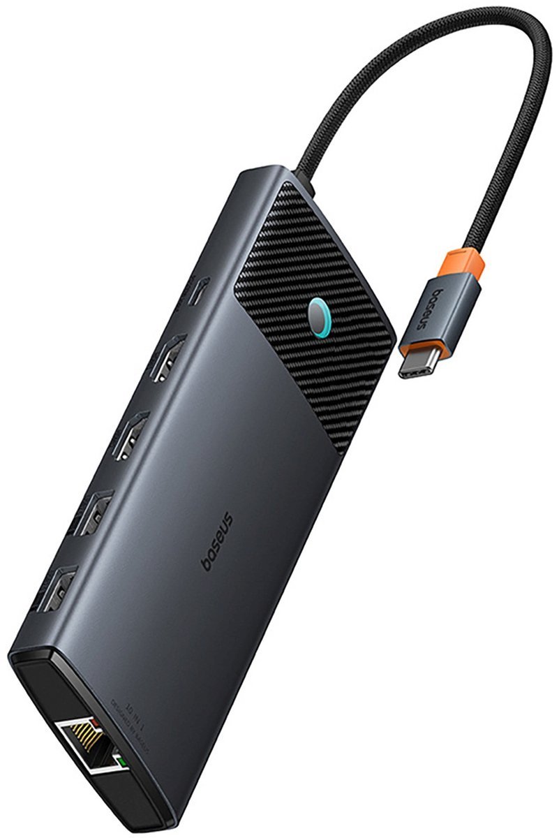 Baseus hub usb c metal gleam ii