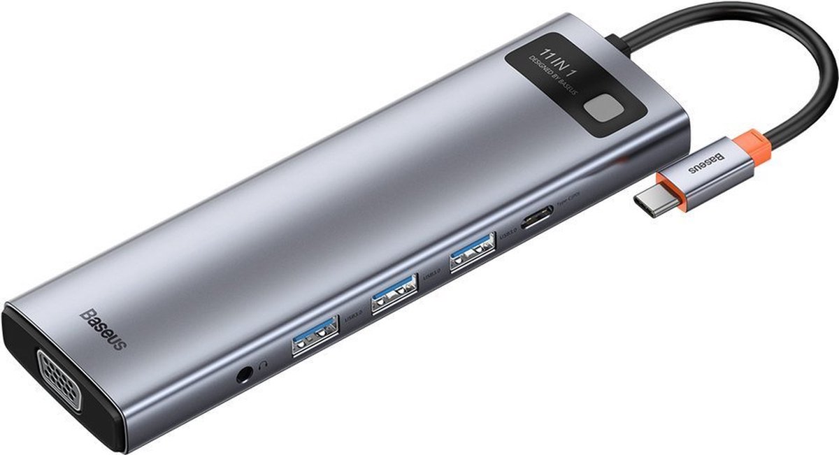 Baseus metal gleam 11in1 multifunctio 2 orig - Baseus USB-C Dockingstation