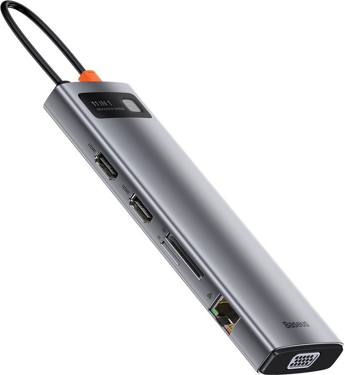 Baseus metal gleam 11in1 multifunctio 7 orig - Baseus USB-C Dockingstation