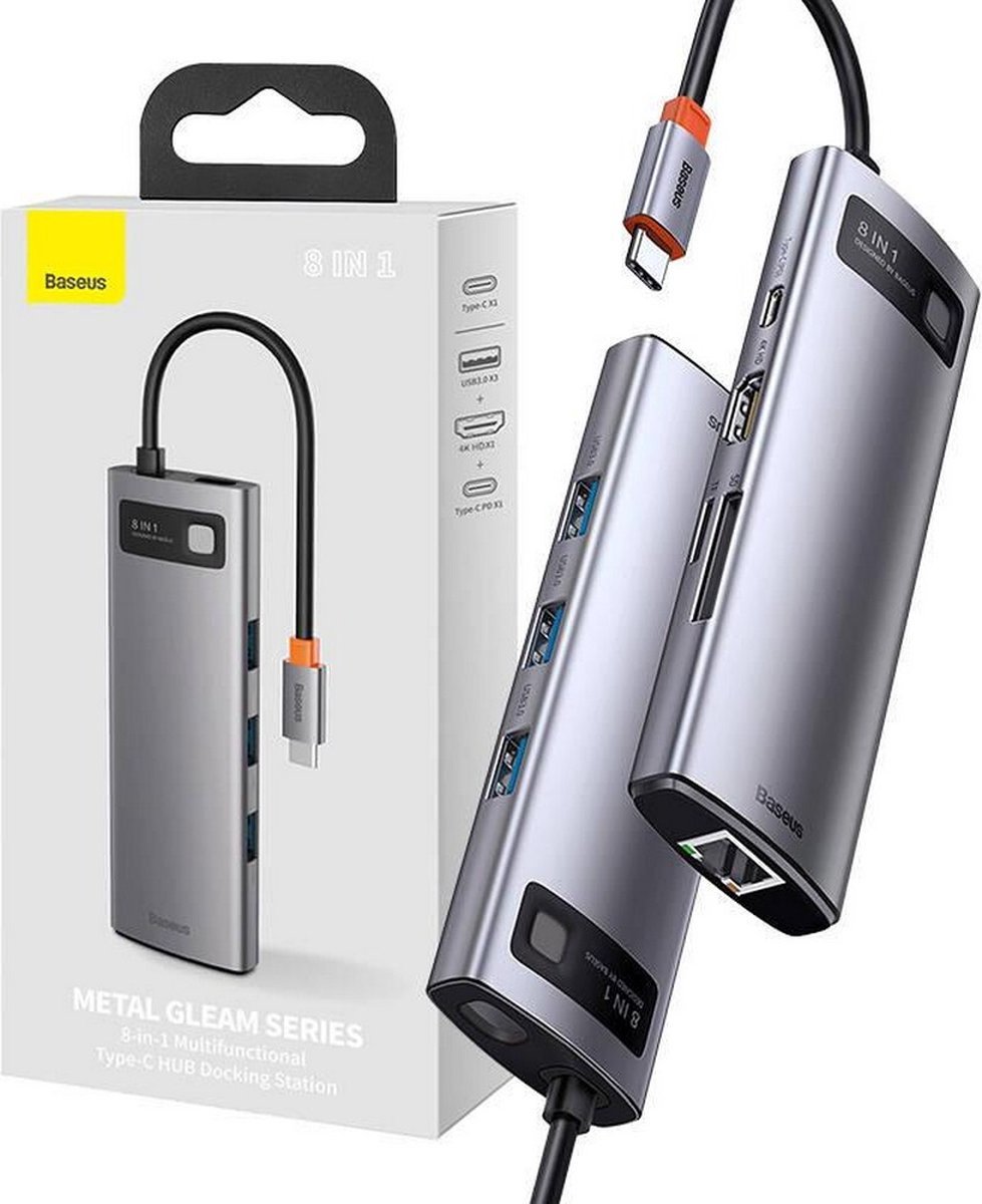 Baseus metal gleam 8in1 multifunction