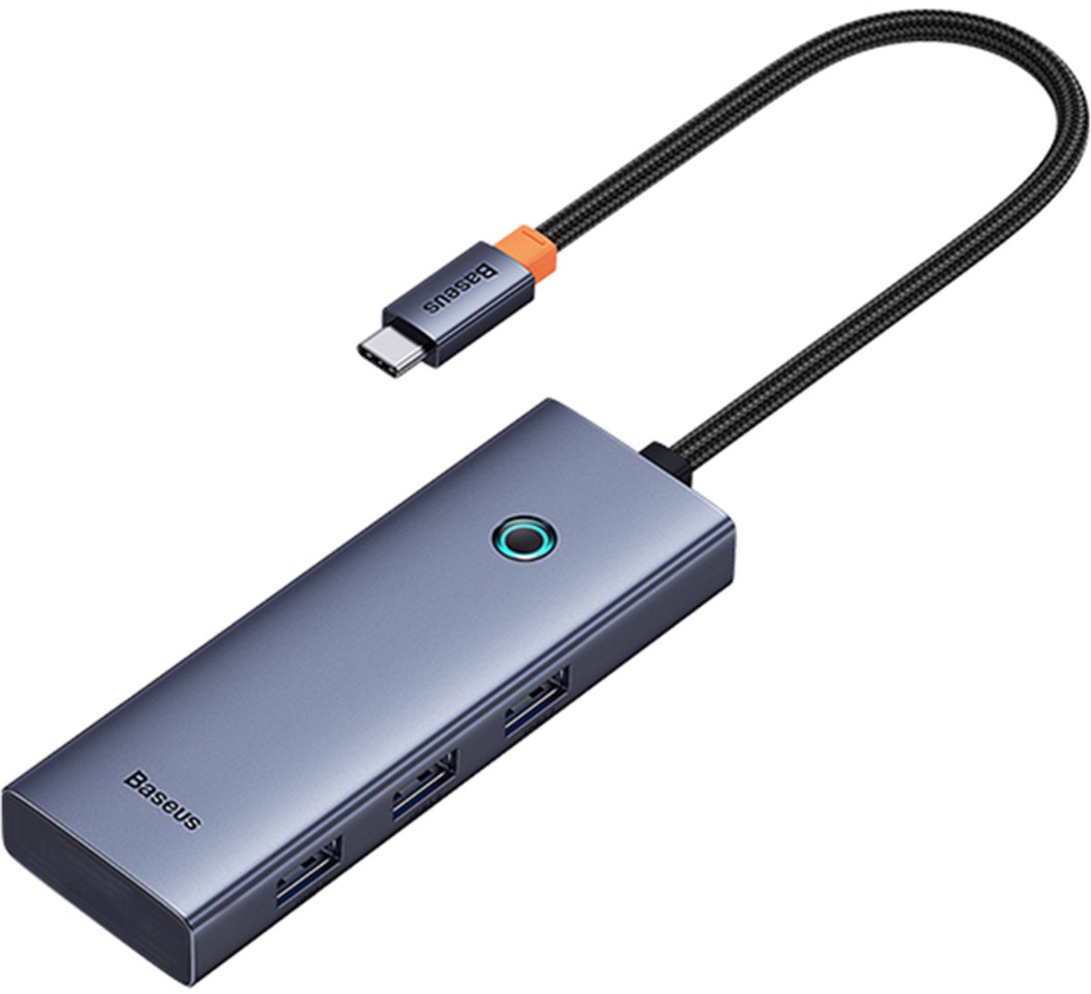 Baseus ultrajoy 5 in 1 usb grey 6883463 5 orig - Baseus Ultrajoy 5-Poorts Hub Voor USB-C Dockingstation (grijs)