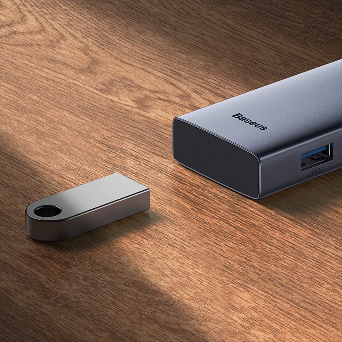 Baseus ultrajoy 5 in 1 usb grey 6883463 7 orig - Baseus Ultrajoy 5-Poorts Hub Voor USB-C Dockingstation (grijs)
