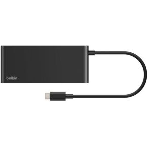 Belkin inc024hqbk interface hub usb t 3 orig - Belkin INC024HQBK USB-C USB-hub (zwart)