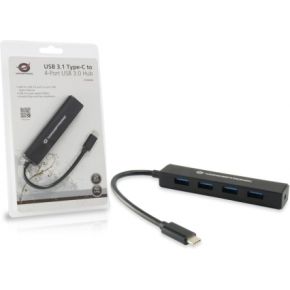 Conceptronic ctc4usb3 usb 3 1 3 1 2 orig - Conceptronic CTC4USB3 USB-C USB-hub (zwart)