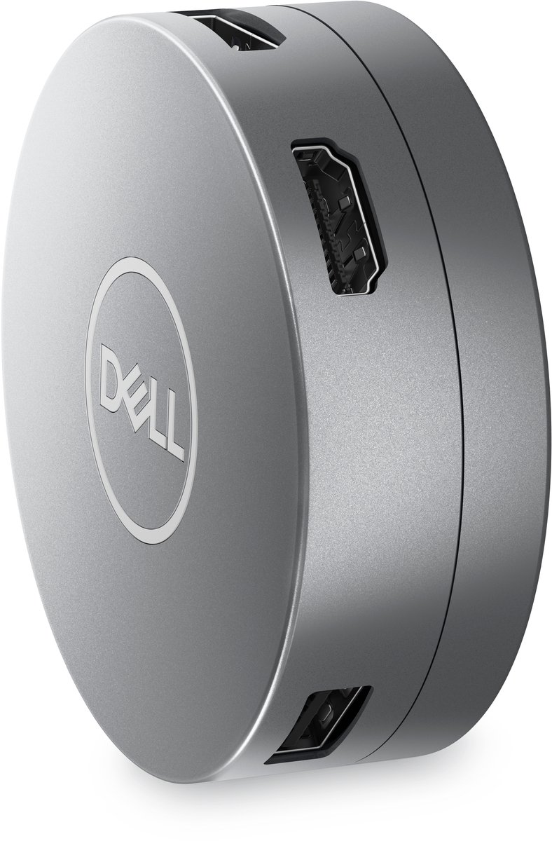 Dell 6 in 1 multiport adapter da305 4 orig - Dell 6-In-1 Multiport Adapter Da305 USB-C Dockingstation (zilver)
