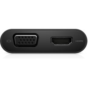 Dell usb c adapter da200 vga rj45 3 orig - Dell 470-ABRY USB-C USB-hub (zwart)