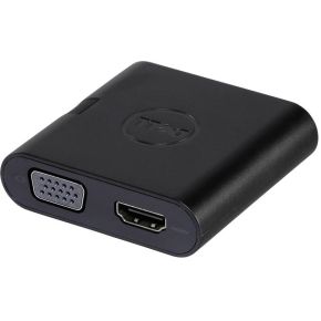 Dell usb c adapter da200 vga rj45 6 orig - Dell 470-ABRY USB-C USB-hub (zwart)