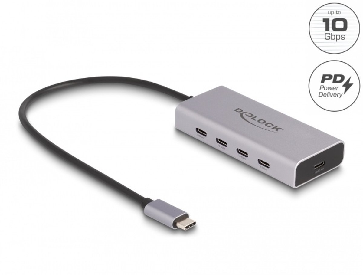Delock 64235 64235 usb hub 4 poorten