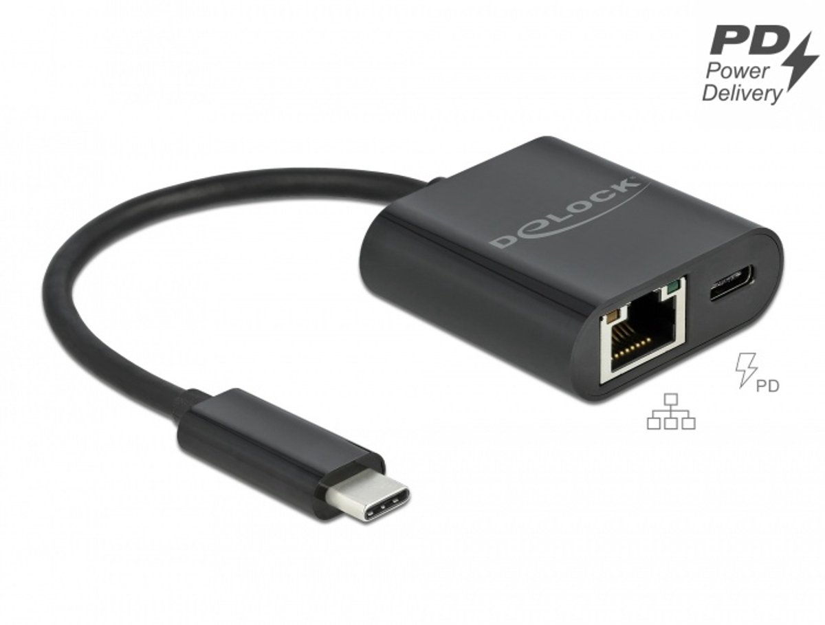 Delock 66644 laptop dock poortreplica 4 orig - DeLOCK 66644 Laptop Dock USB-C Dockingstation (zwart)
