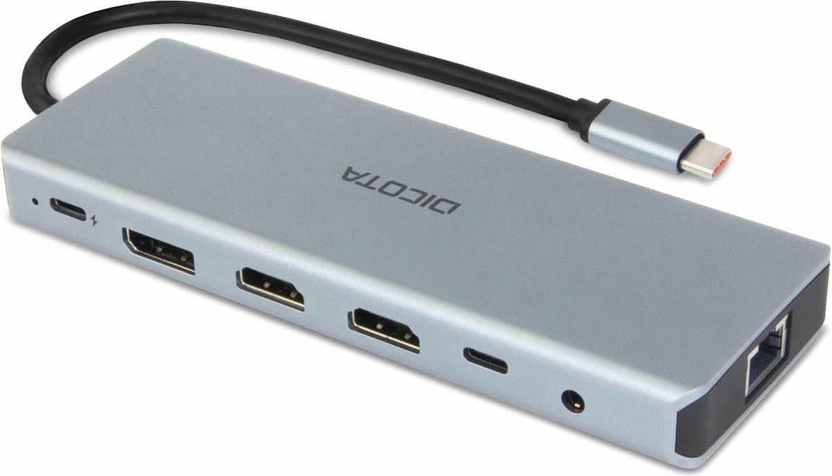 Dicota d32065 interface hub usb 3 2 3 orig - DICOTA D32065 Interface Hub USB 3.2 Gen USB-C Dockingstation (zilver)
