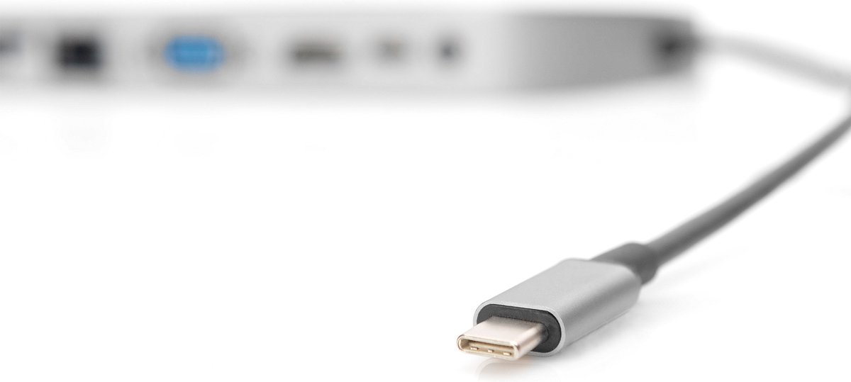 Digitus da 70888 usb c mini dockingsta 7 orig - Digitus Da-70888 Mini-Dockingstation USB-C Dockingstation (zwart)