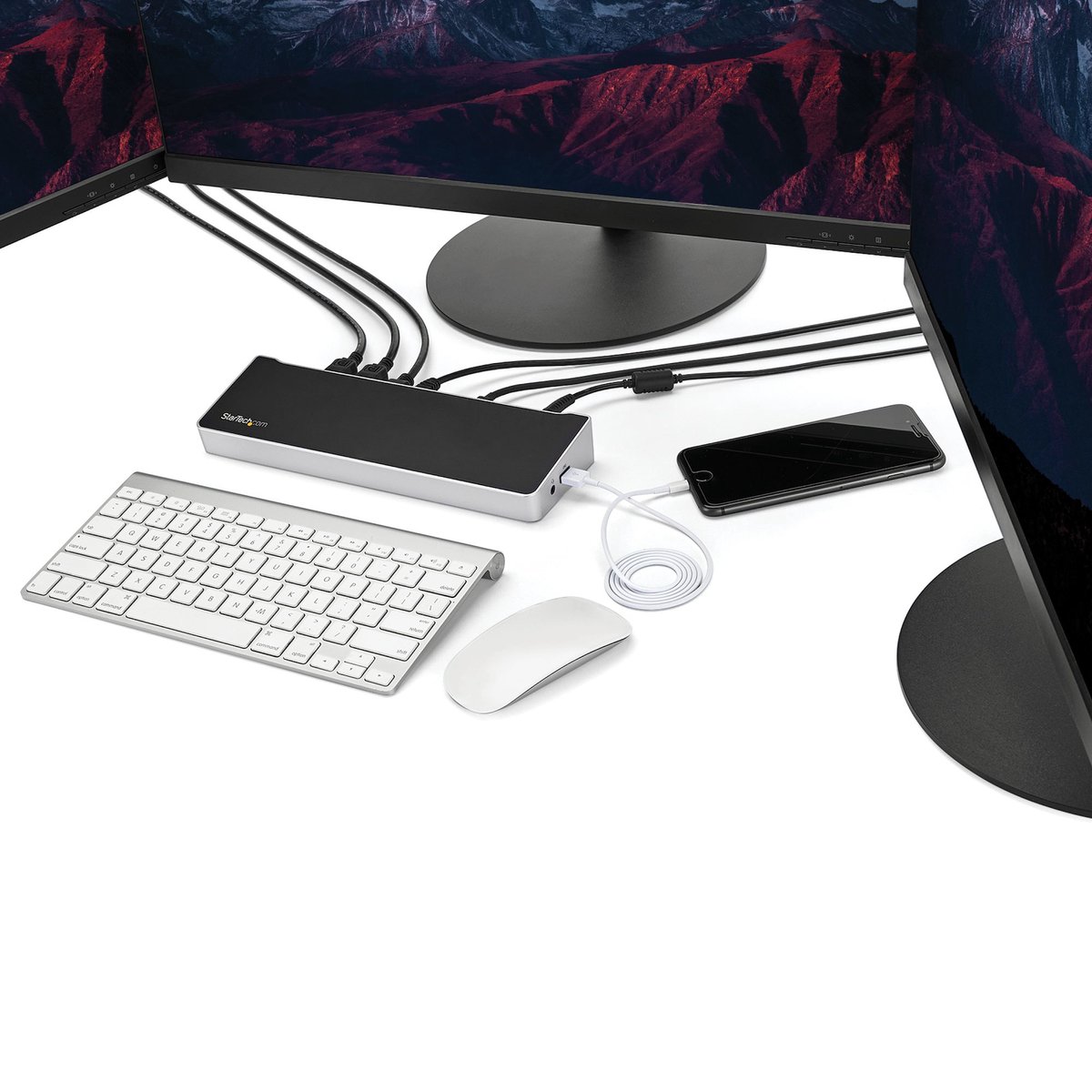 Dockstation startech dk30ch2depue black 6 orig - StarTech.com Dk30Ch2Depue USB-C Dockingstation (zwart)