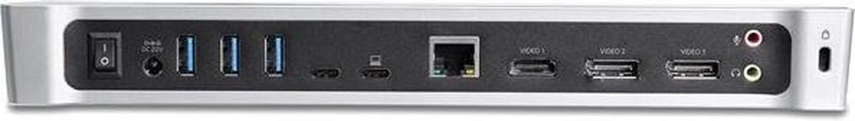 Dockstation startech dk30ch2depue black 8 orig - StarTech.com Dk30Ch2Depue USB-C Dockingstation (zwart)
