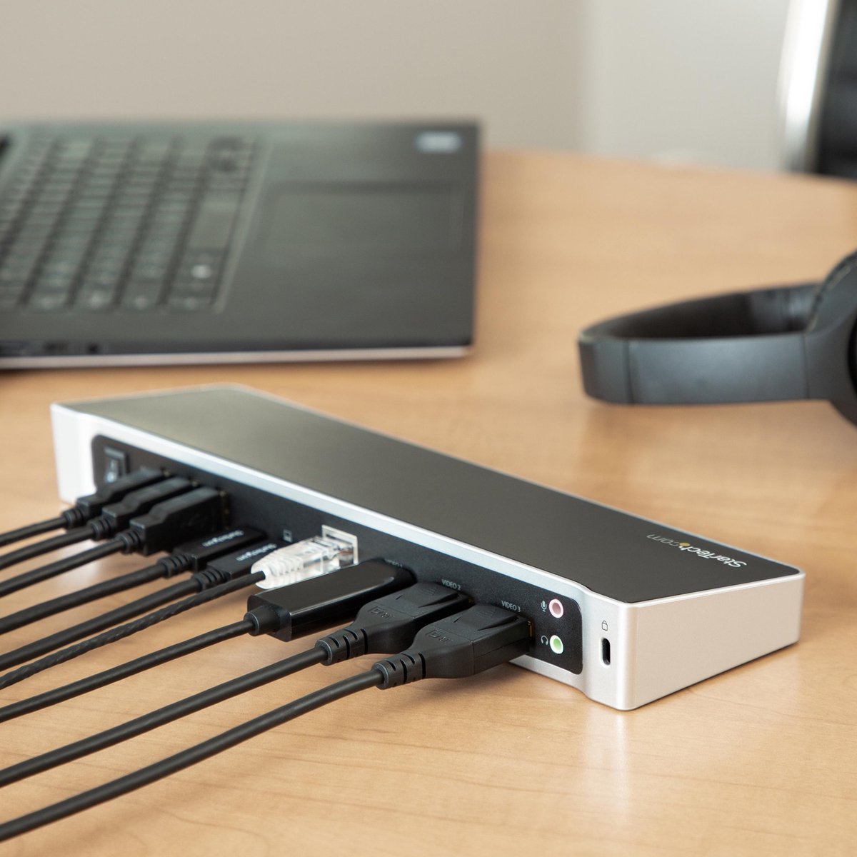 Dockstation startech dk30ch2dppdu black 10 orig - StarTech.com Dk30Ch2Dppdu USB-C Dockingstation (zwart)