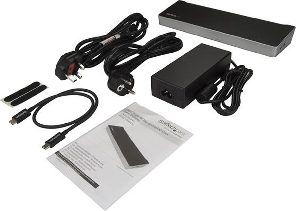 Dockstation startech dk30ch2dppdu black 9 orig - StarTech.com Dk30Ch2Dppdu USB-C Dockingstation (zwart)