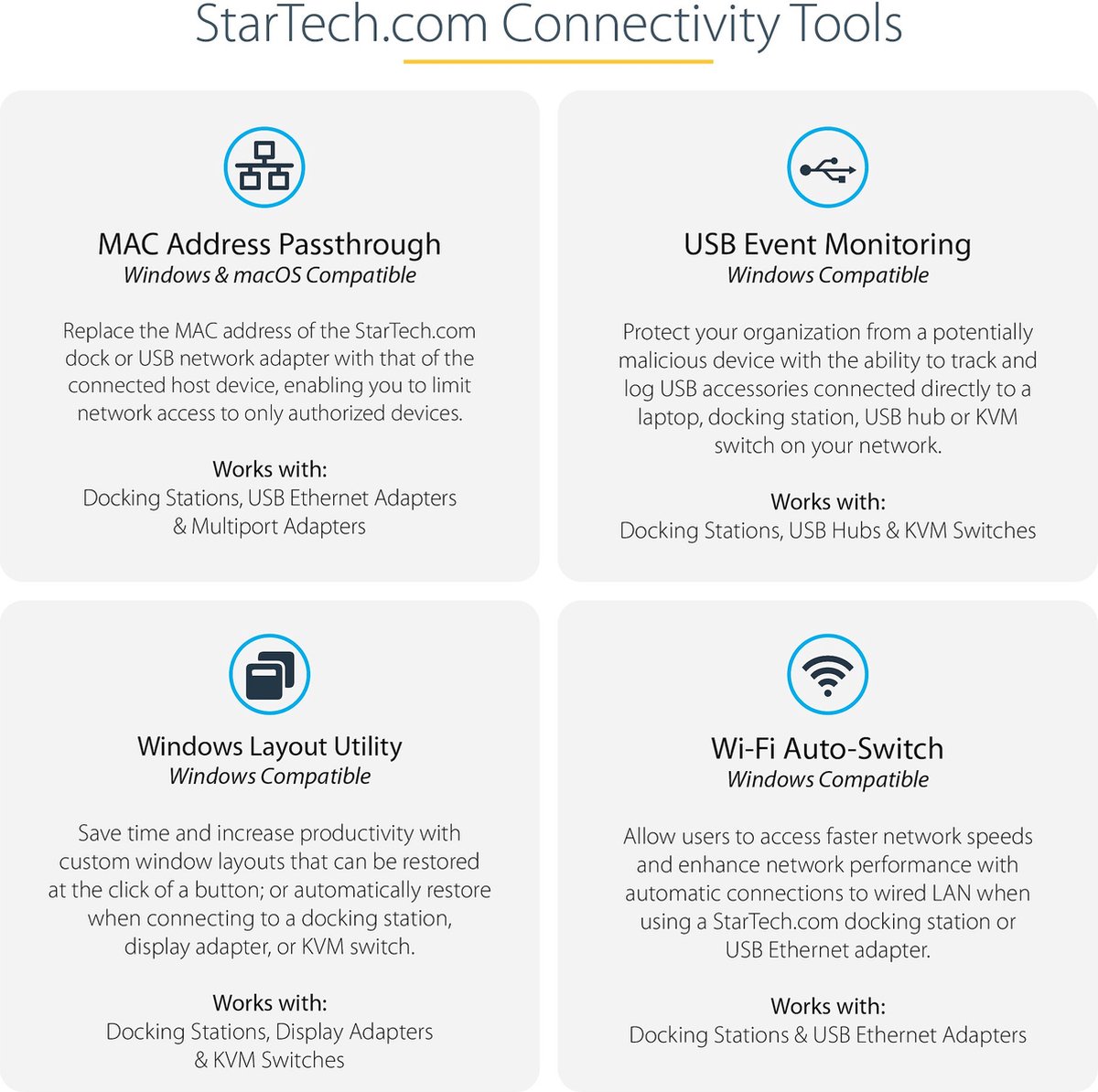 Dockstation startech dkt30chvcm black 2 orig - StarTech.com Dkt30Chvcm USB-C Dockingstation (zwart)
