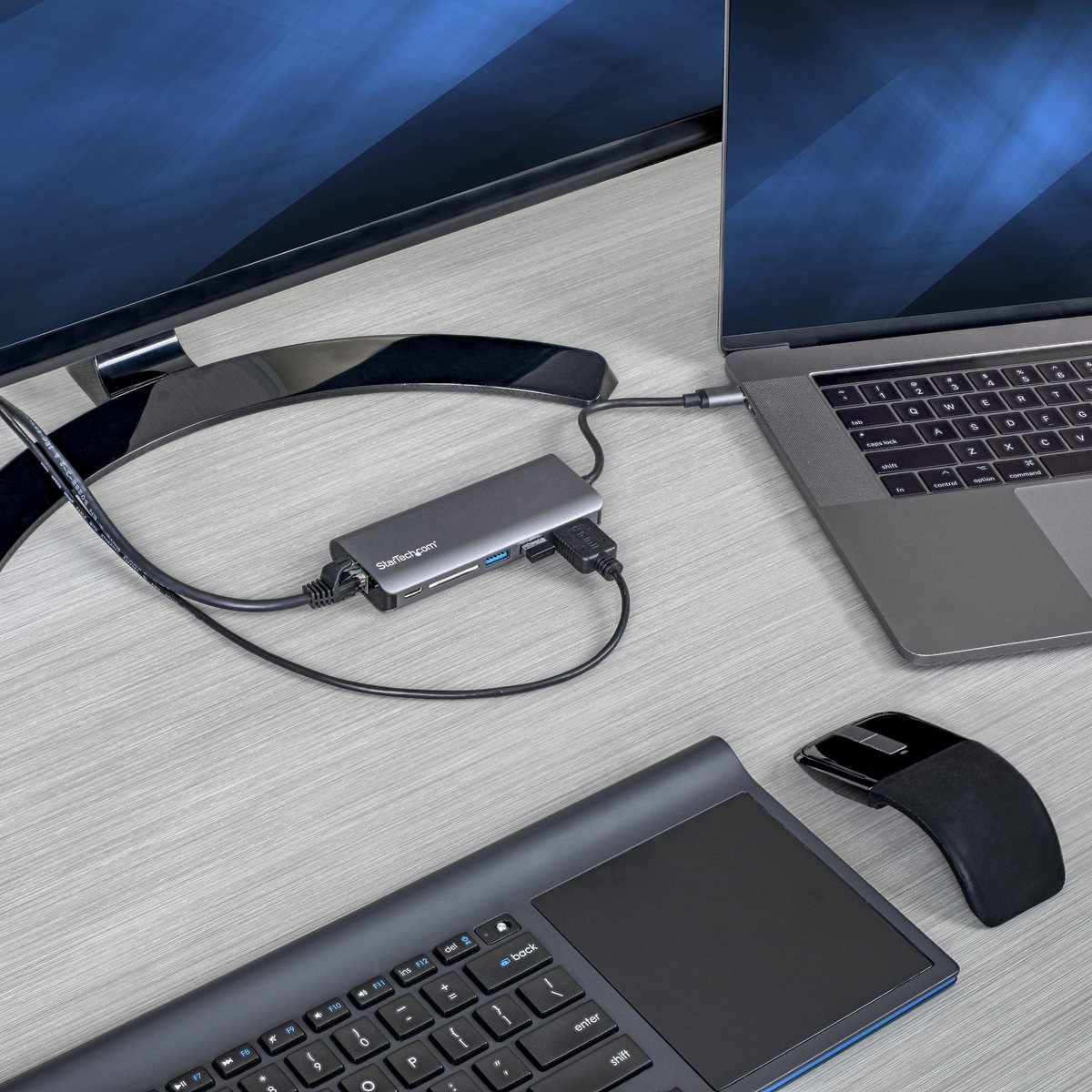 Dockstation startech dkt30csdhpd3 4k ultra 4 orig - StarTech.com Dkt30Csdhpd3 4K Ultra HD USB-C Dockingstation (grijs)