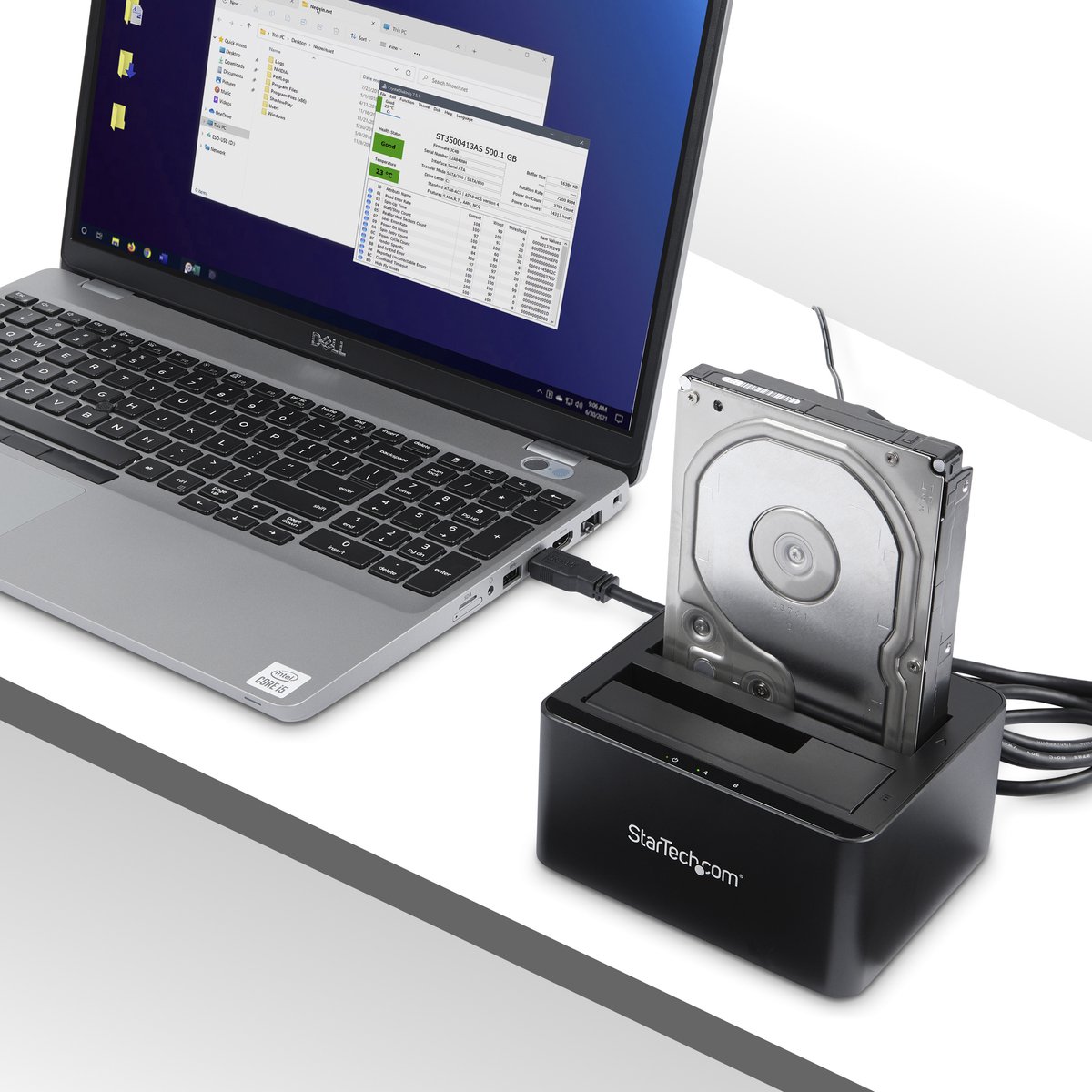 Dockstation startech sdock2u33v 2 orig - StarTech.com Sdock2U33V USB-A Dockingstation (zwart)