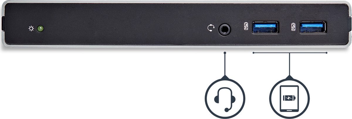 Dockstation startech usb3sdockdd silver
