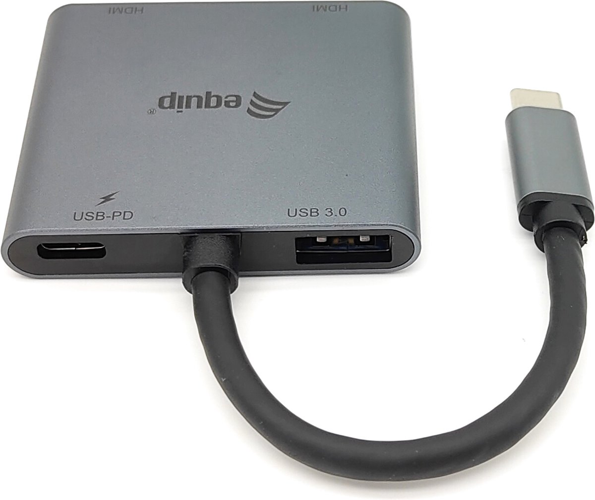 Equip 133484 interface hub usb 3 2 5 orig - Equip 133484 Interface Hub USB 3.2 Gen 1 USB-C Dockingstation (zilver)
