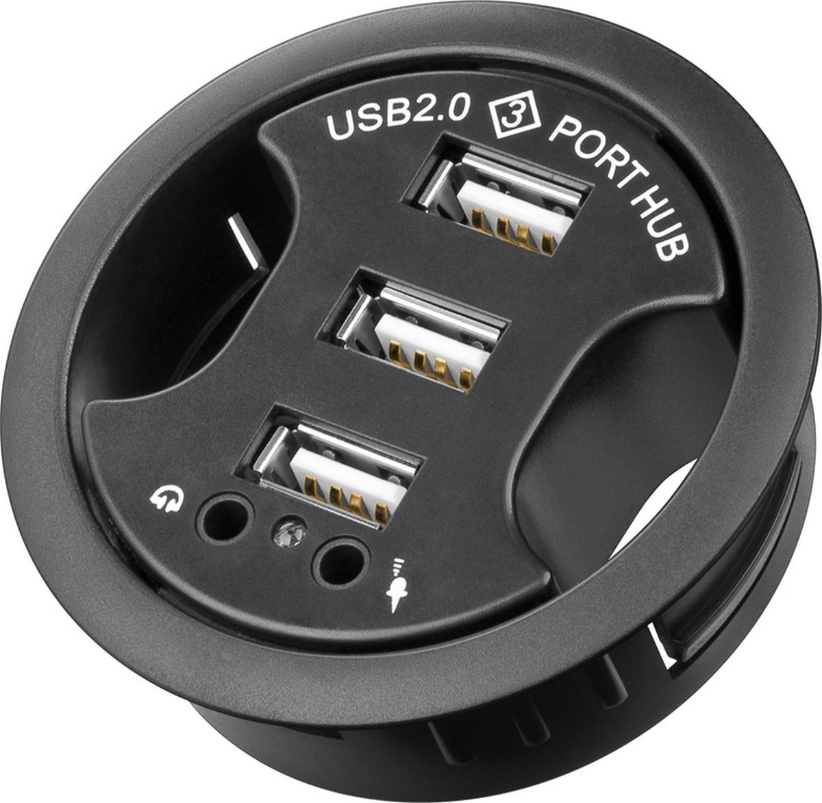 Goobay inbouw usb hub met 3 poorten