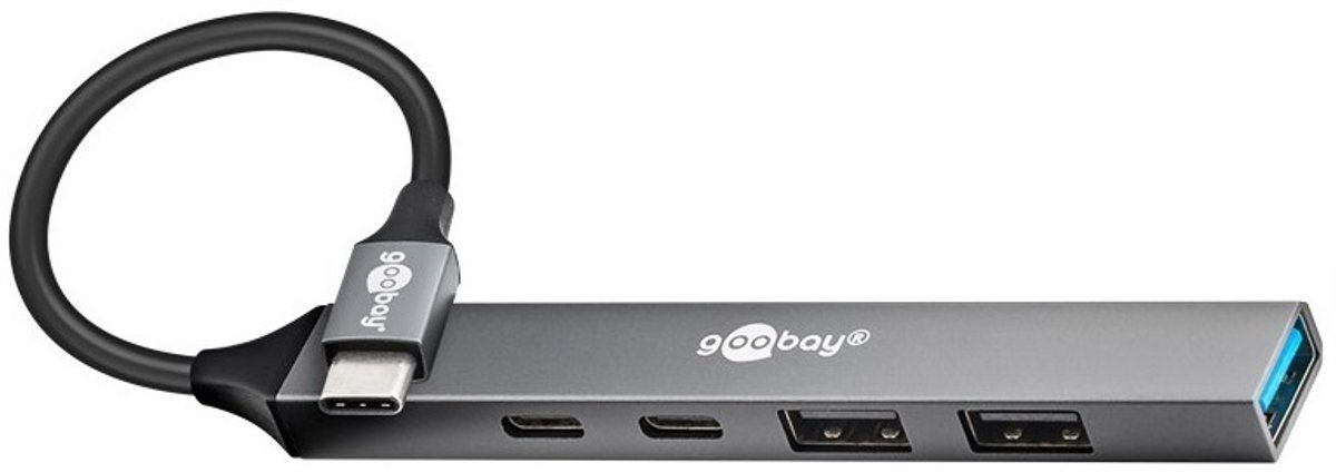 Goobay slanke usb hub met 5 poorten