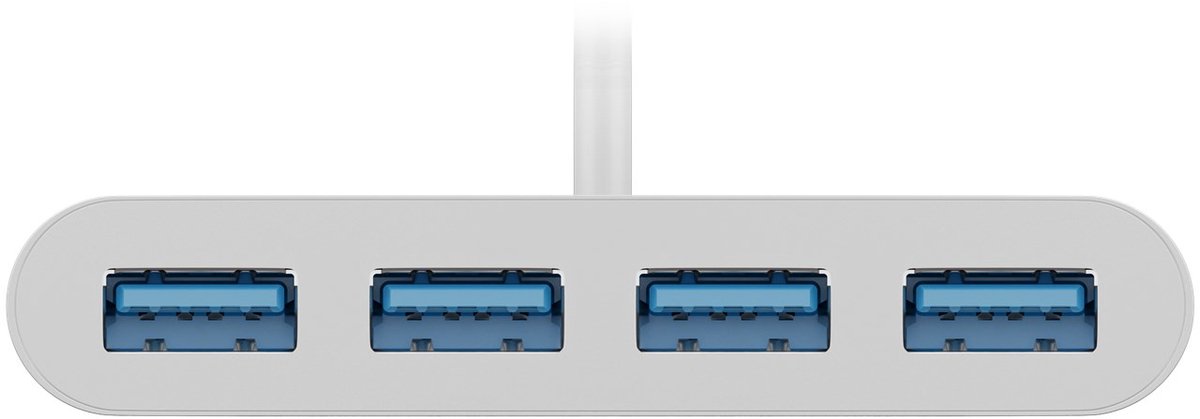Goobay usb c hub met 4 poorten 2 orig - Goobay 4-Poorts Multiport-Adapter, Voegt Aan Een USB-C USB-hub (wit)