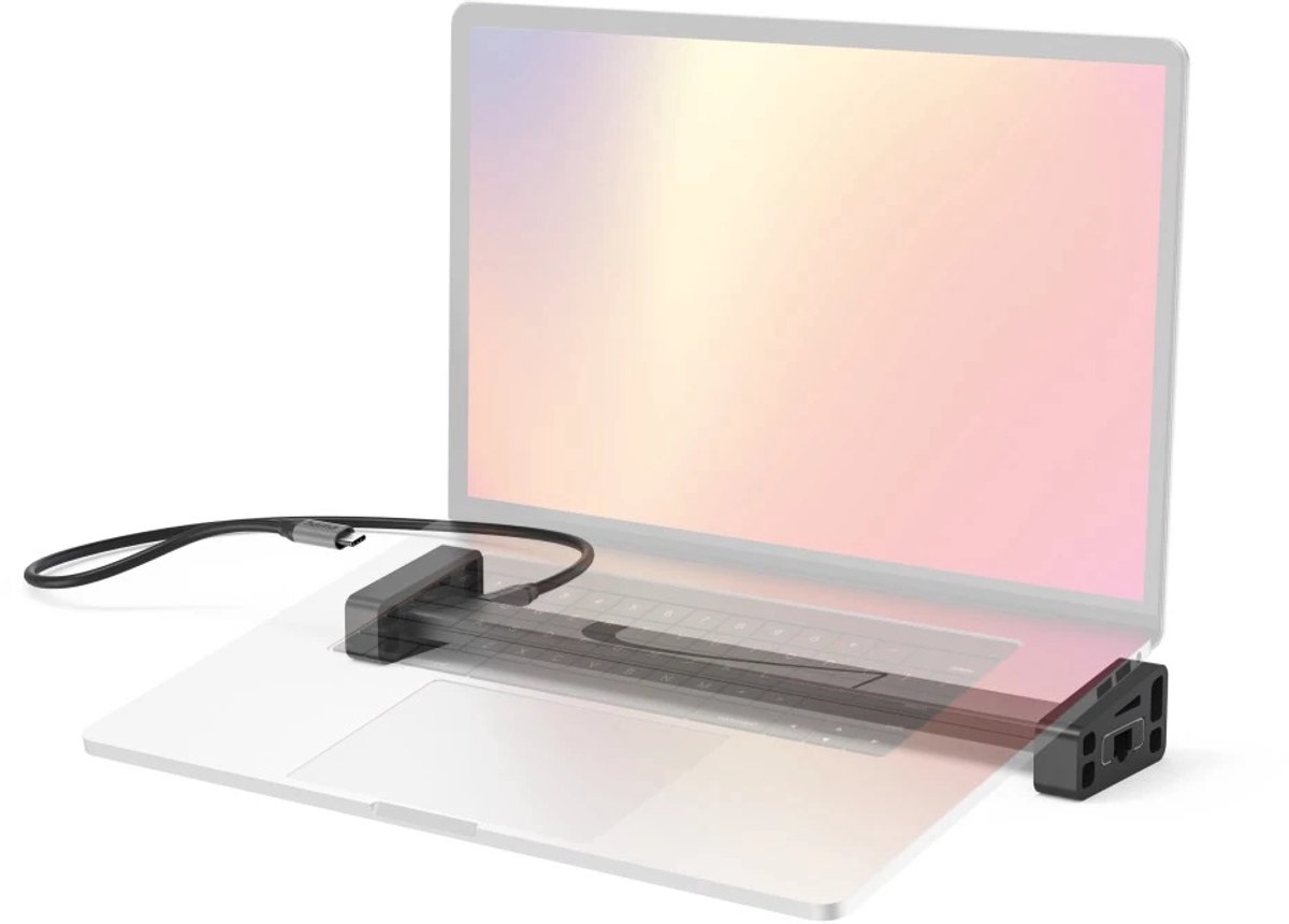Hama 00200149 laptop dock poortrepl 5 orig - Hama Connect2Office Work USB-C Dockingstation (grijs)