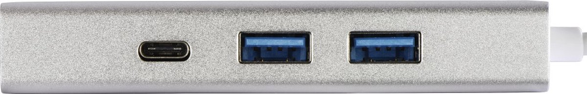 Hama usb 3 1 type c hub 3 orig - Hama USB-3.1-Type-C-Hub 1:3 "Aluminium", 2X USB-C Dockingstation