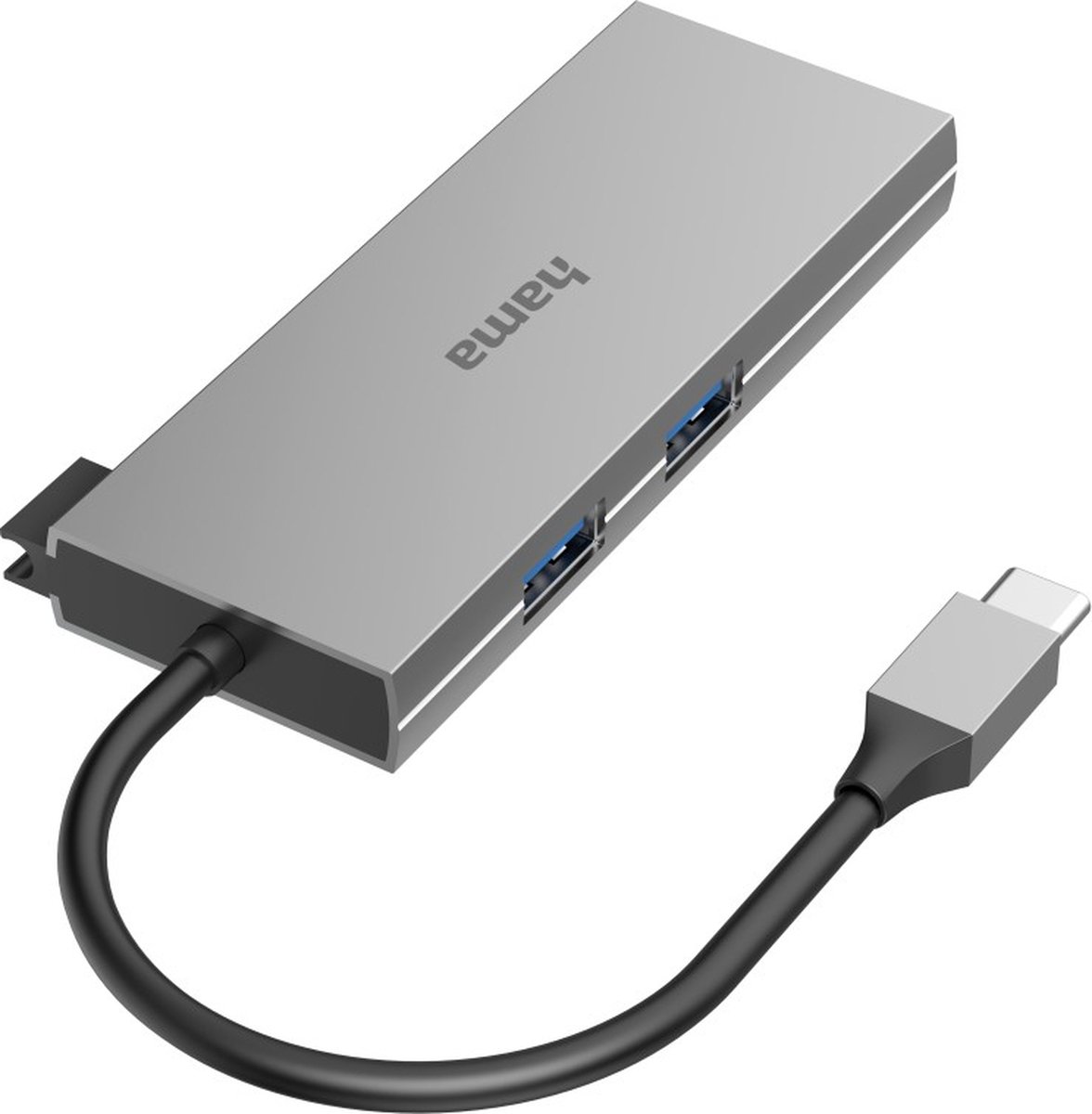 Hama usb c dockingstation geschikt 7 orig - Hama Dockingstation Geschikt Voor Merk USB-C USB-hub (grijs)