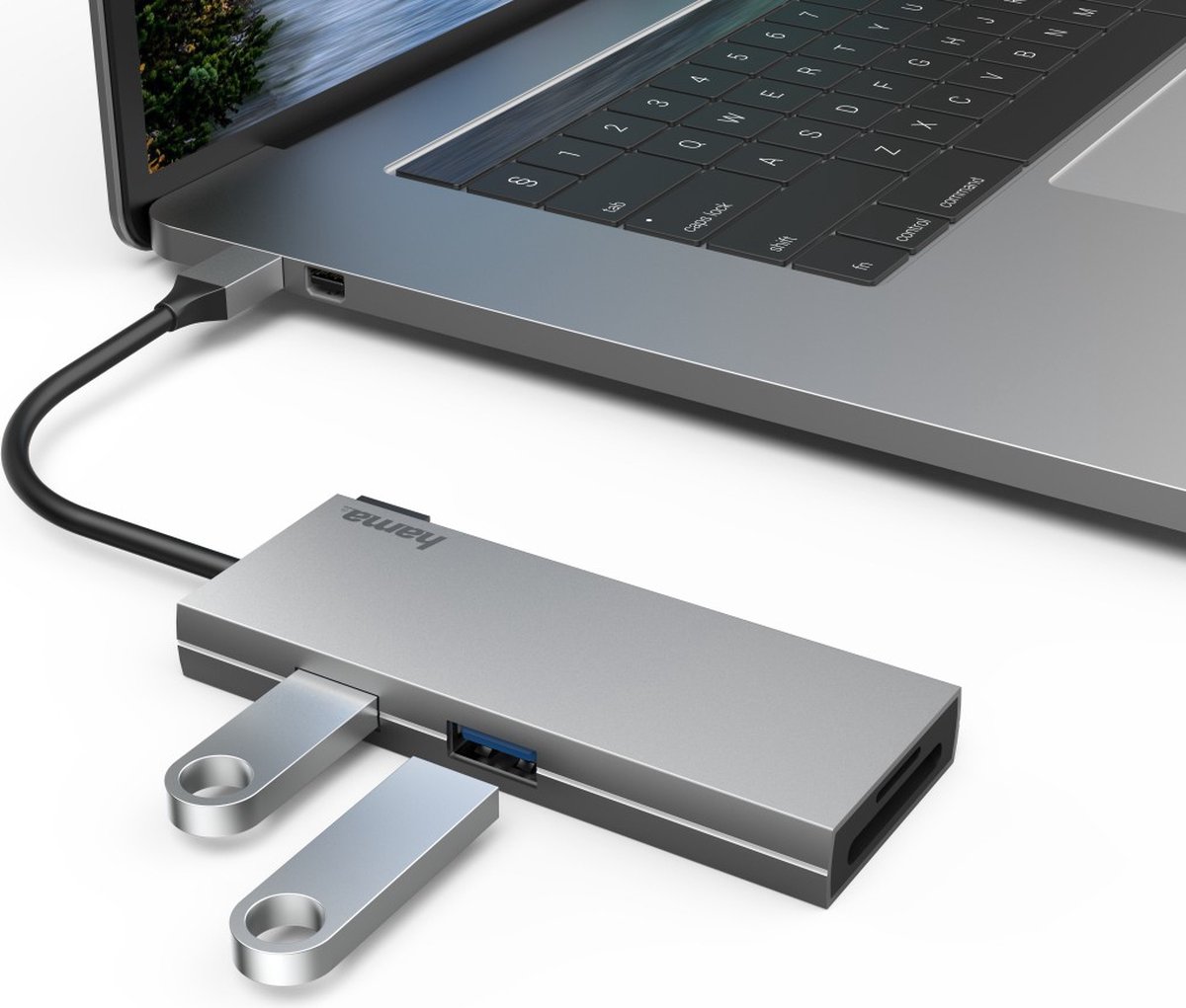 Hama usb c dockingstation geschikt 9 orig - Hama Dockingstation Geschikt Voor Merk USB-C USB-hub (grijs)