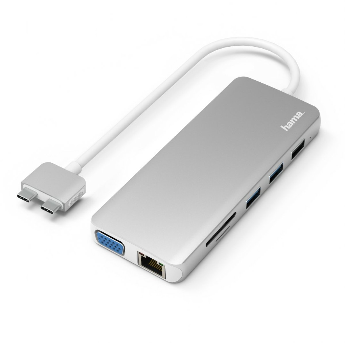 Hama usb c hub multiport voor apple 3 orig - Hama Hub Multiport Voor Apple Macbook Air USB-C Dockingstation (wit)