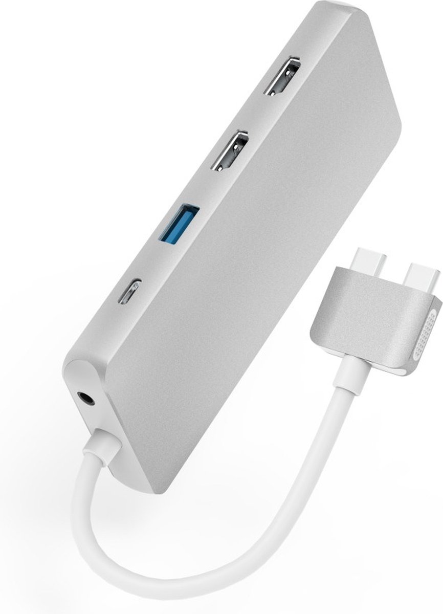 Hama usb c hub multiport voor apple 5 orig - Hama Hub Multiport Voor Apple Macbook Air USB-C Dockingstation (wit)