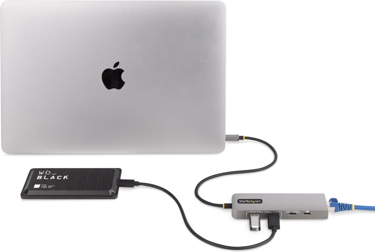 Hub usb c startech 10g2a1c25epd us 5 orig - StarTech.com 10G2A1C25Epd-USB-Hub USB-C USB-hub (grijs)
