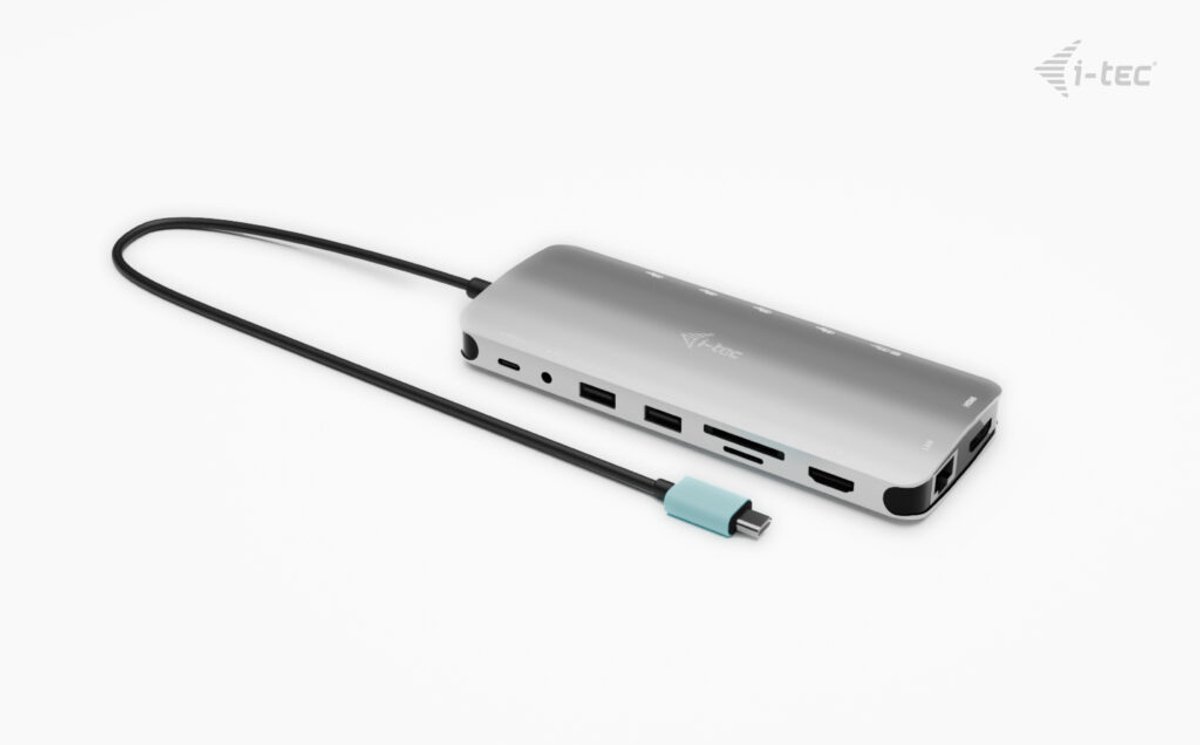 Hub usb i tec c31nanotripled140 gr 4 orig - i-tec C31Nanotripled140 USB-C Dockingstation (grijs)