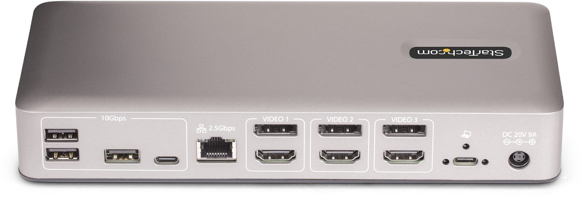 Hub usb startech 150ue usb4docktri 6 orig - StarTech.com 150Ue-Usb4Docktriple USB4 Dockingstation (grijs)