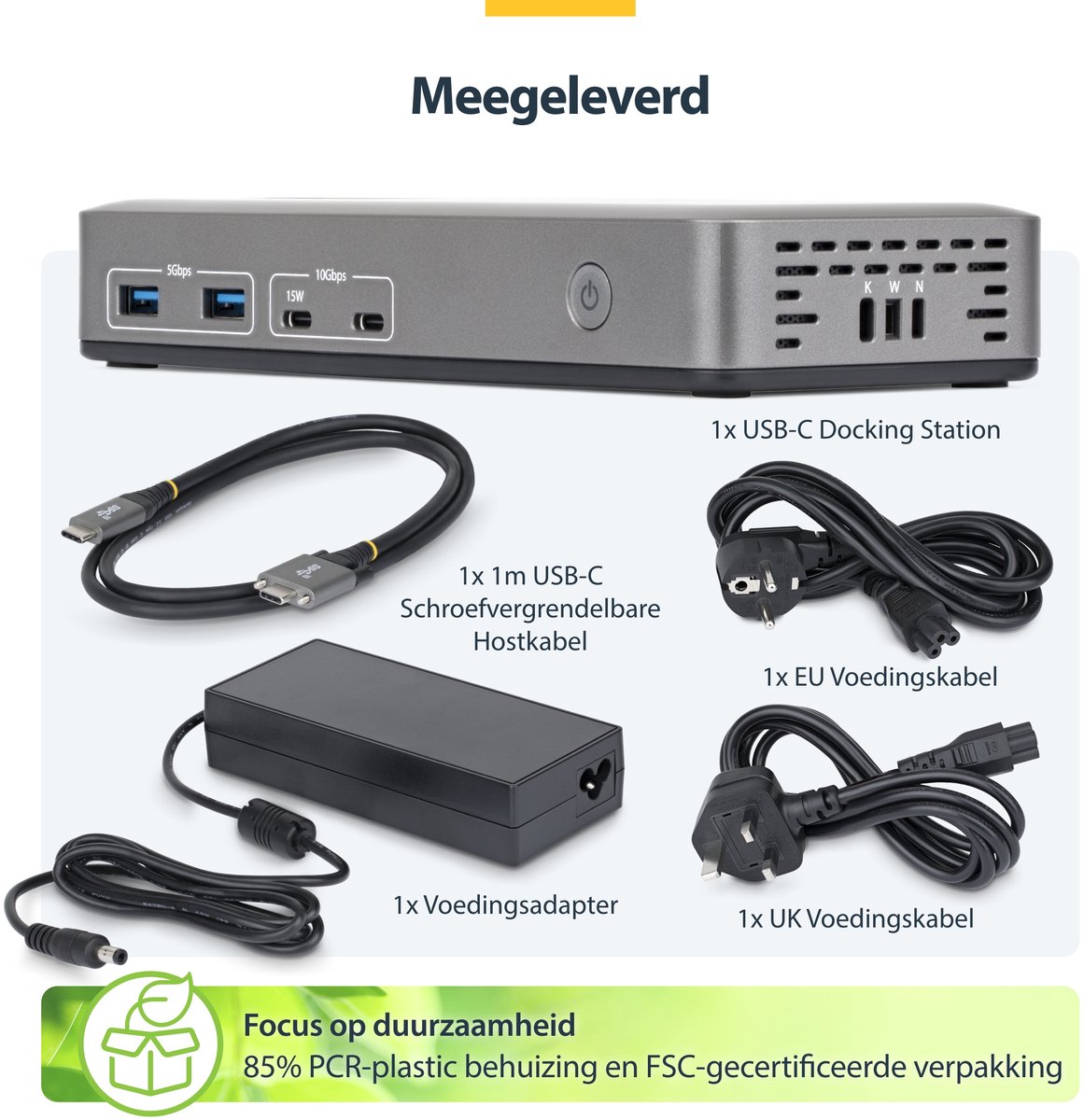 Hub usb startech 199ue usbc dock 10 orig - StarTech.com 199Ue-Usbc-Dock USB-C Dockingstation (zwart)