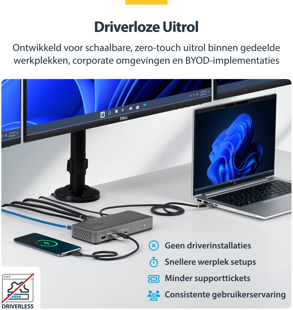 Hub usb startech 199ue usbc dock 6 orig - StarTech.com 199Ue-Usbc-Dock USB-C Dockingstation (zwart)