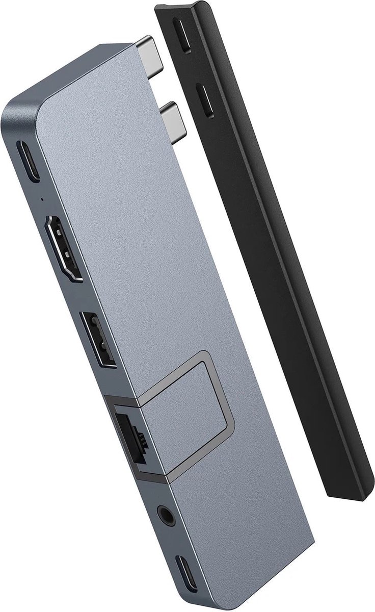 Hyper drive duo pro 7 in 2 10 orig - Hyper Drive DUO PRO 7-in-2 Hub USB-C Dockingstation (grijs)
