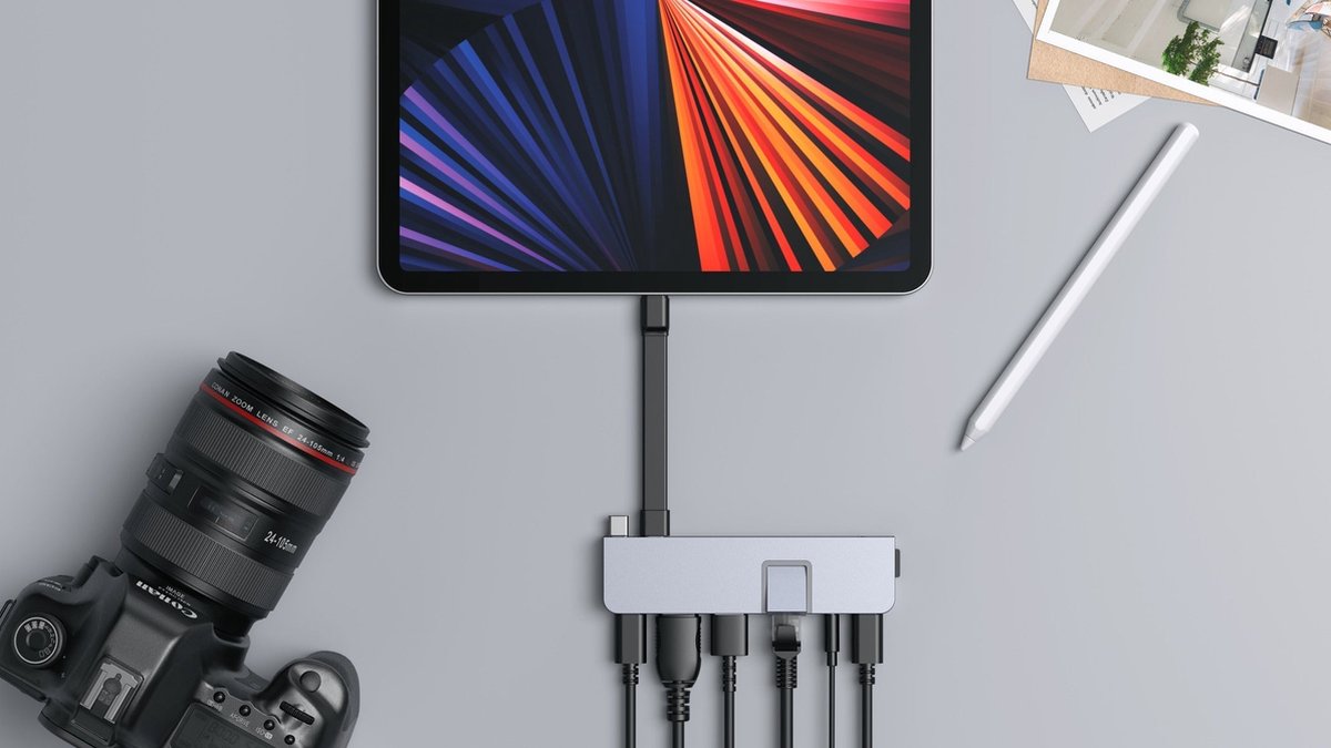 Hyper drive duo pro 7 in 2 6 orig - Hyper Drive DUO PRO 7-in-2 Hub USB-C Dockingstation (grijs)