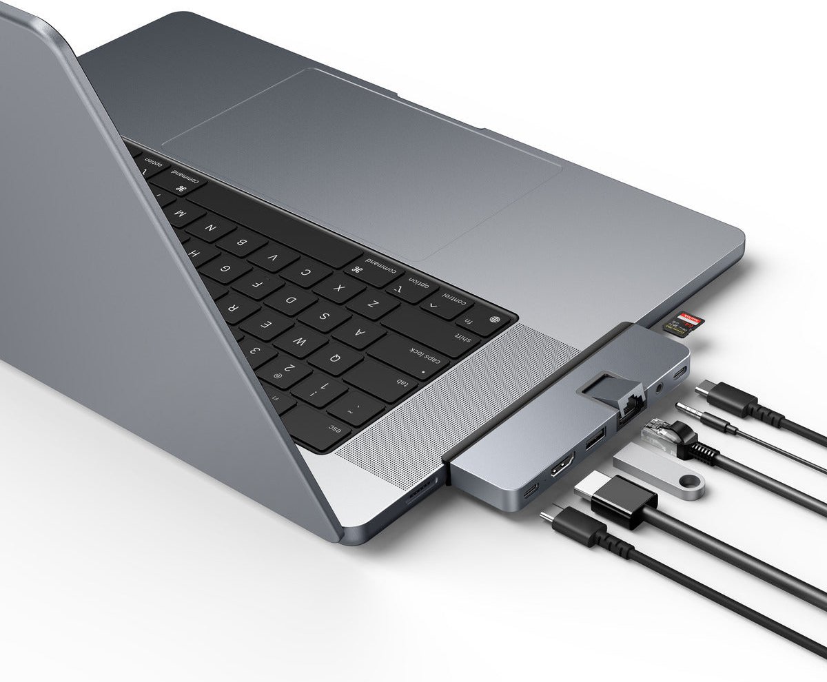 Hyper drive duo pro 7 in 2 9 orig - Hyper Drive DUO PRO 7-in-2 Hub USB-C Dockingstation (grijs)