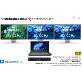 I tec thunderbolt 5 triple display d 7 orig - I-TEC TB5TRIPLEDOCKM2PD Thunderbolt 5 Dockingstation