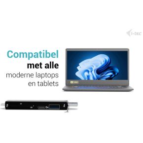 I tec usb c usb a dongle sd 7 orig - I-TEC CADONGLEUSBSD USB-C USB-hub (zwart)
