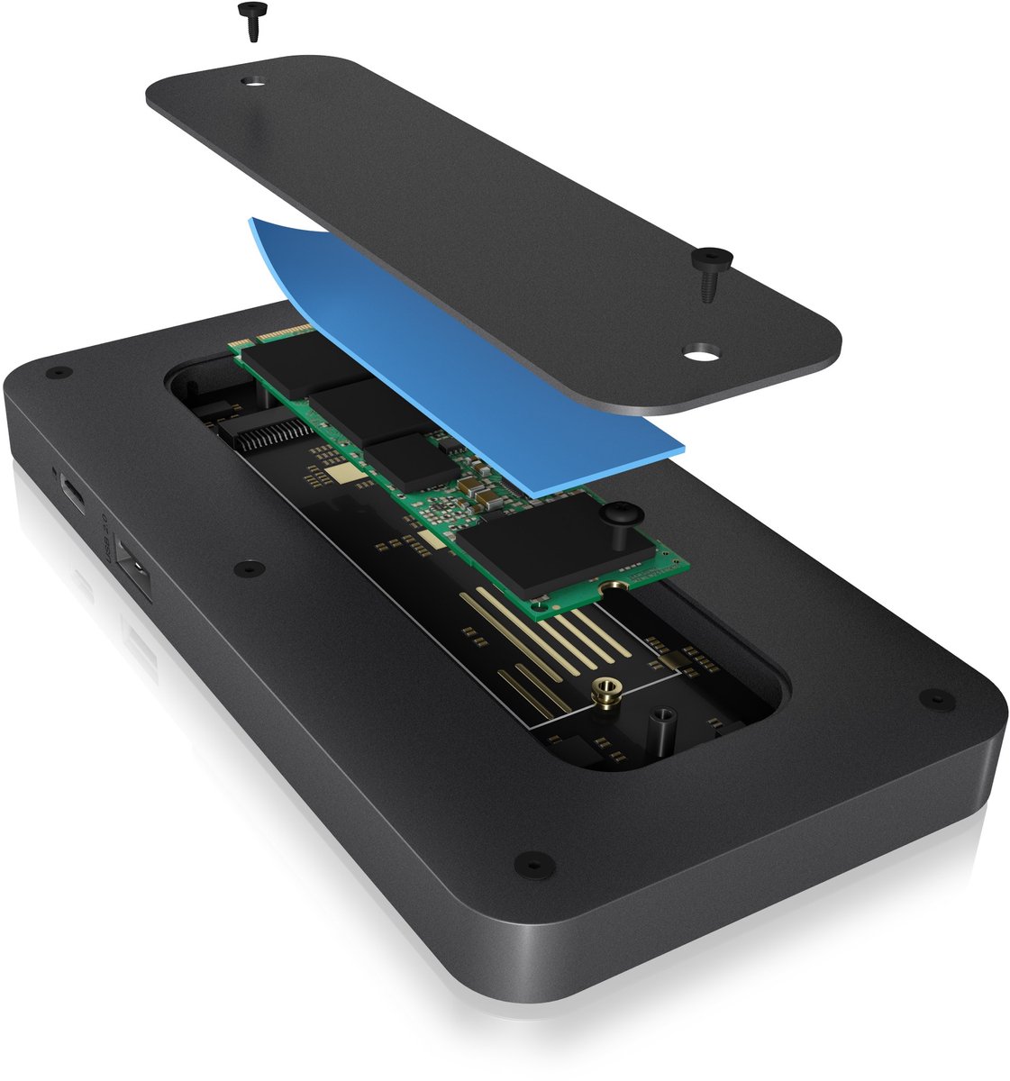Icy box ib dk2108m c usb c 3 orig - ICY BOX Ib-Dk2108M-C USB-C Dockingstation (grijs)