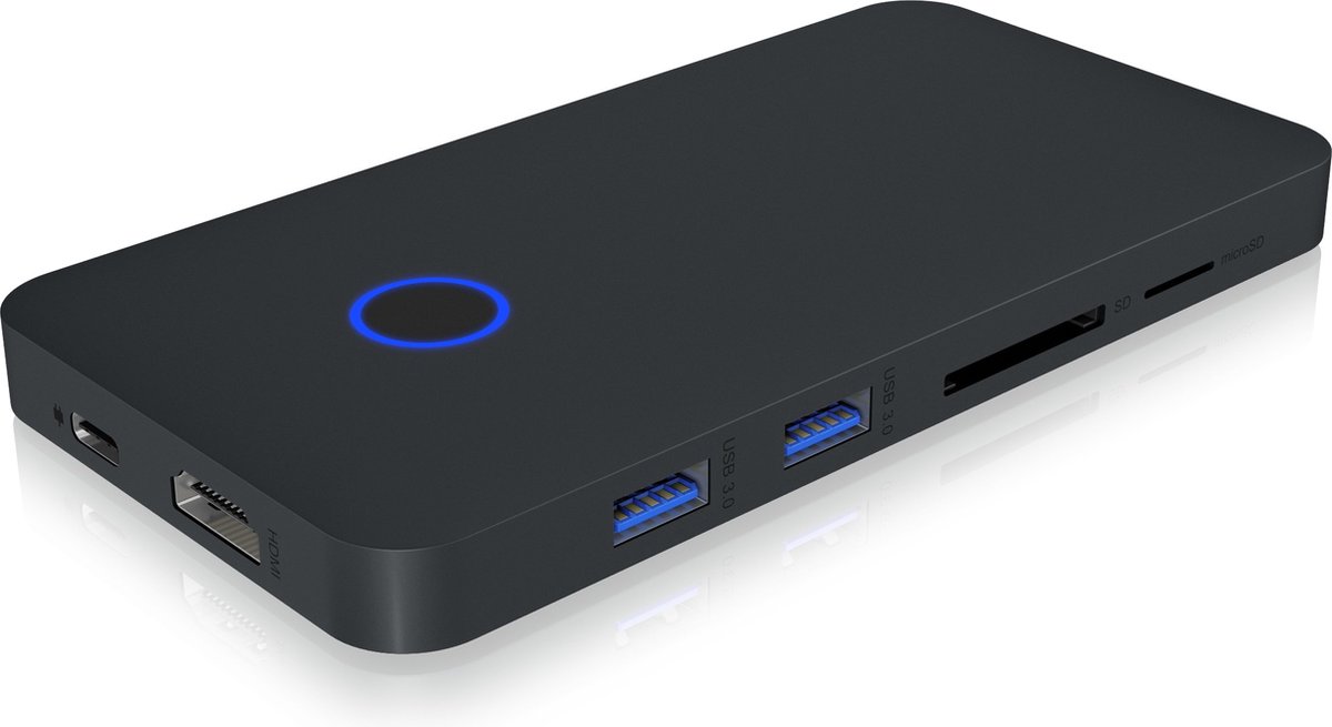 Icy box ib dk2108m c usb c 6 orig - ICY BOX Ib-Dk2108M-C USB-C Dockingstation (grijs)