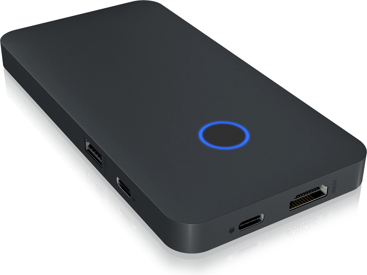 Icy box ib dk2108m c usb c 7 orig - ICY BOX Ib-Dk2108M-C USB-C Dockingstation (grijs)