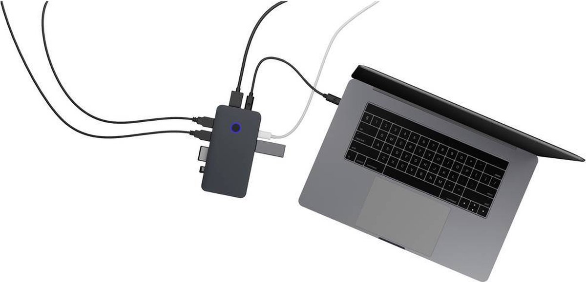 Icy box ib dk2108m c usb c 8 orig - ICY BOX Ib-Dk2108M-C USB-C Dockingstation (grijs)