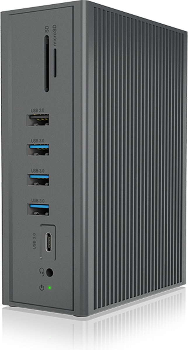 Icy box ib dk2262ac usb c dockings 2 orig - ICY BOX Ib-Dk2262Ac USB-C Dockingstation (zwart)