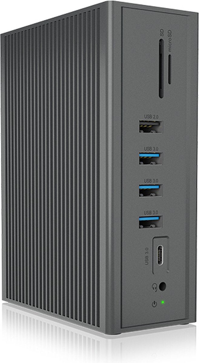 Icy box ib dk2262ac usb c dockings 5 orig - ICY BOX Ib-Dk2262Ac USB-C Dockingstation (zwart)